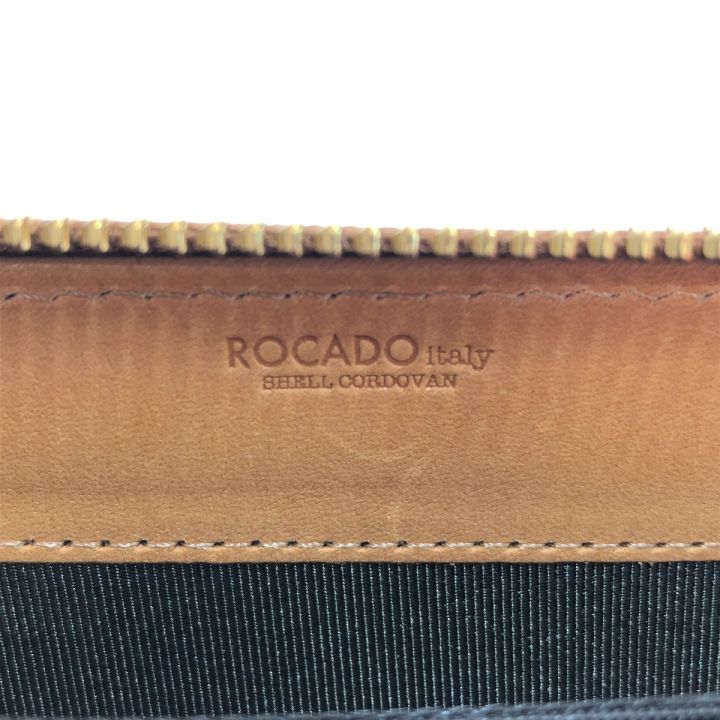 ROCADO ラウンドファスナー財布 馬革 ブラウン｜中古｜なんでも  