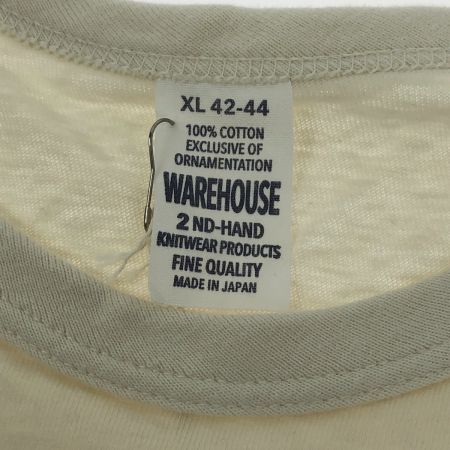  warehouse ウェアハウス Tシャツ SIZE XL 古着 アイボリー