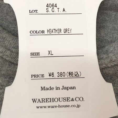  warehouse ウェアハウス 半袖Tシャツ XLサイズ 4064 S.C.T.A. グレー