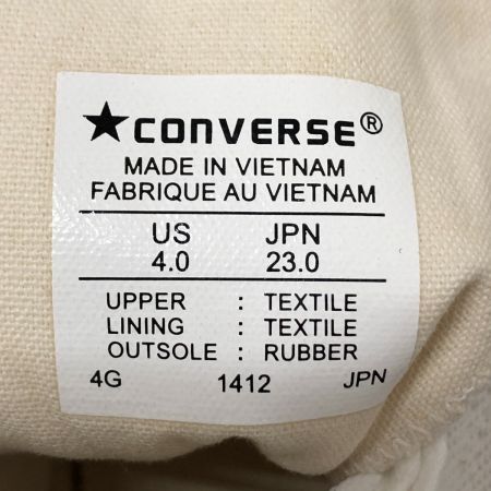  CONVERSE コンバース ハイカットスニーカー 23cm 本体のみ ホワイト