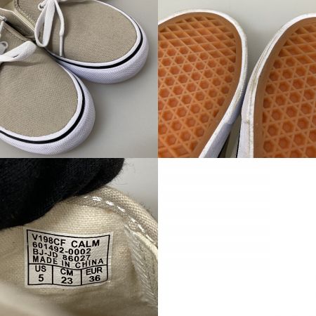  VANS バンズ スニーカー レイシー ベージュ　23ｃｍ V198CF CALM ベージュ 本体のみ