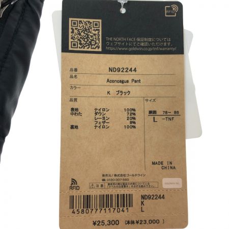  THE NORTH FACE ザノースフェイス アコンカグアパンツ Ｌサイズ ND92244 ブラック