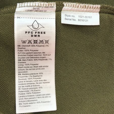  MAMMUT マムート ヤドキン ソフトシェルパンツ Lサイズ 1021-00131 ① オリーブ