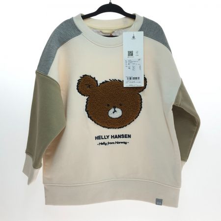  HELLY HANSEN ヘリーハンセン ヘリーベアフルウェットクルー スウェット 110cm HJ32271 アイボリー×オリーブ