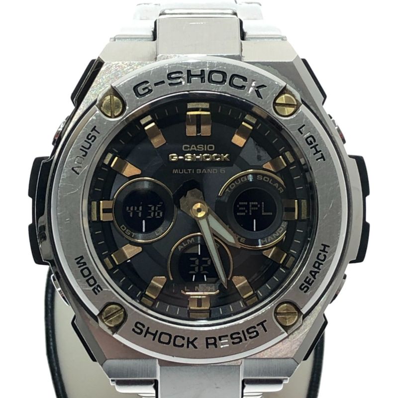 中古】 CASIO カシオ 腕時計 G-SHOCK G-STEEL 電波ソーラー 本体のみ