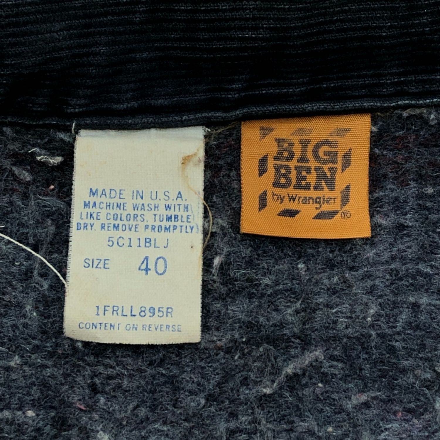 中古】 BIG BEN デニムワークジャケット SIZE40 Bランク｜総合