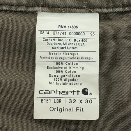  Carhartt カーハート ペインターパンツ 32×30 B151 ライトブラウン