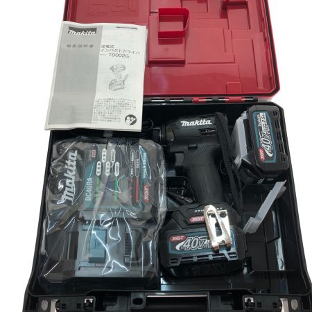  MAKITA マキタ 充電式インパクトドライバ　40ｖ TD002GRDXB ブラック