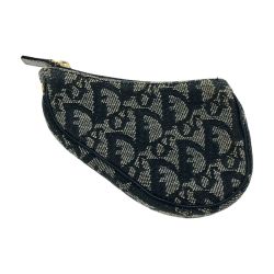 □□ Christian Dior クリスチャンディオール コインケース トロッター キャンバス 本体のみ TR0062 ネイビー Bランク