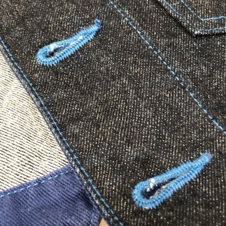  stussy ステューシー ブルーステッチ デニムベスト Mサイズ PCL16T PCL15-105