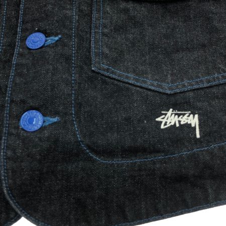  stussy ステューシー ブルーステッチ デニムベスト Mサイズ PCL16T PCL15-105