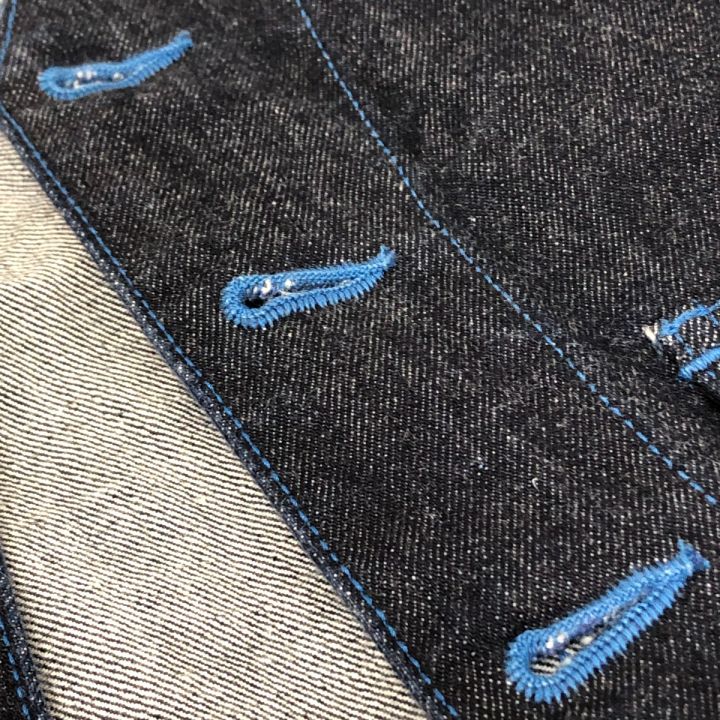 stussy ステューシー ブルーステッチ デニムベスト Mサイズ PCL16T