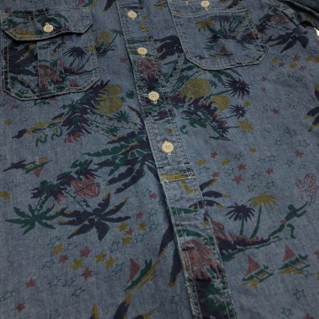  LEVI'S リーバイス 総柄 シャンブレーシャツ Sサイズ