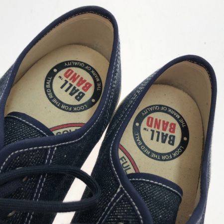  BALL BAND デニム ローカットスニーカー25.5cm 本体のみ BB-06001 ネイビー