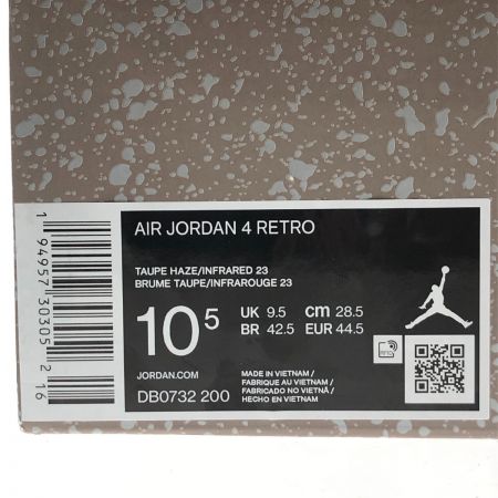  NIKE ナイキ スニーカー AIR JORDAN 4 RETRO TAUPE HAZE 28.5cm DB0732-200 グレー