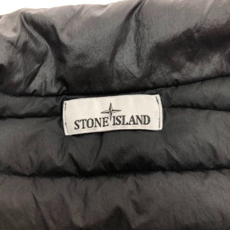  STONE ISLAND ストーンアイランド スタンドカラー キルティング ライト ダウンジャケット XLサイズ 771541524 ブラック