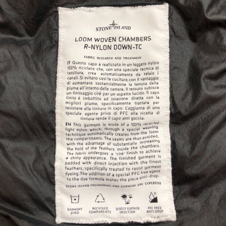  STONE ISLAND ストーンアイランド スタンドカラー キルティング ライト ダウンジャケット XLサイズ 771541524 ブラック