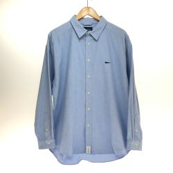 □□ DESCENDANT ボタンダウン 長袖シャツ Ｌサイズ スカイブルー Bランク