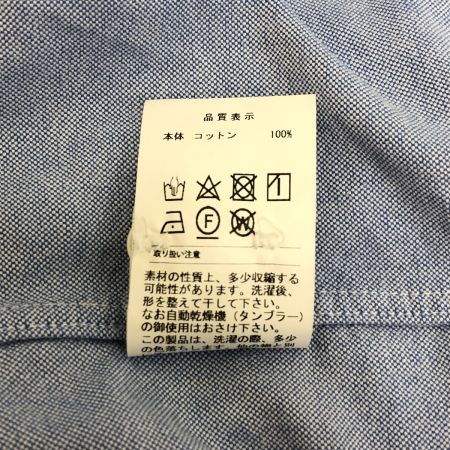  DESCENDANT ボタンダウン 長袖シャツ Ｌサイズ スカイブルー