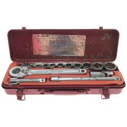 □□ KTC ケーティーシー 工具 9.5sq.ソケットレンチセット B211 Bランク