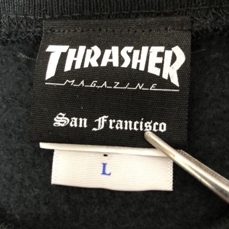  THRASHER スラッシャー スウェット SIZE L  ブラック