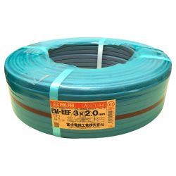 □□ 富士電線工業(FUJI ELECTRIC WIRE) EM-EEF 3×2.0mm 条長100ｍ 3×2.0 Sランク