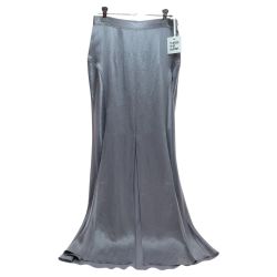 □□ THINGS THAT MATTER ACETATE SATIN MAXI SKIRT Mサイズ 0582TM0119P ライトグレー Aランク
