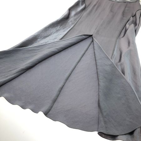  THINGS THAT MATTER ACETATE SATIN MAXI SKIRT Mサイズ 0582TM0119P ライトグレー