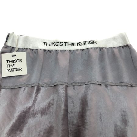  THINGS THAT MATTER ACETATE SATIN MAXI SKIRT Mサイズ 0582TM0119P ライトグレー