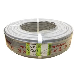 □□ YAZAKI VVFケーブル 3×2.0ｍｍ　100ｍ 3×2.0 Sランク