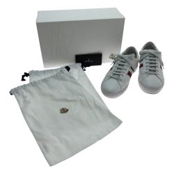 □□ MONCLER モンクレール NEW MONACO ローカット スニーカー 27cm 4m71440-002 ホワイト Aランク