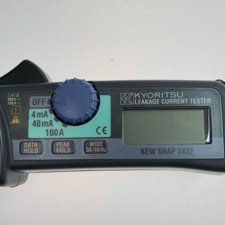 KYORITSU 漏れ電流測定用デジタルクランプメータ キュースナップ 2432