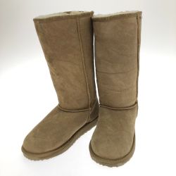 □□ EMU エミュー ロングムートンブーツ 27cm ベージュ Cランク