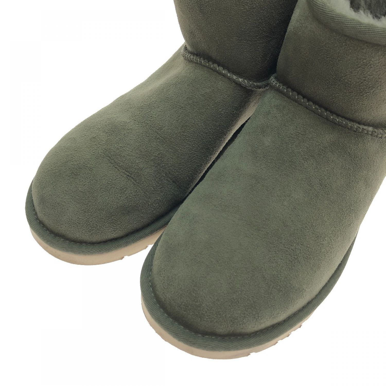 中古】 UGG アグ クラシック ミニ ムートンブーツ 25cm 1002072 カーキ