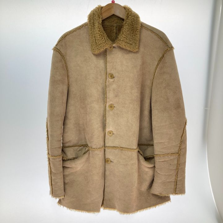 Calvin Klein カルバンクライン ロングフェイクムートンコート M