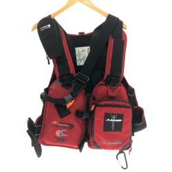 □□ mazume マズメ mazume×AIMS ライフジャケット フローティングベスト フリーサイズ レッド/ブラック Bランク