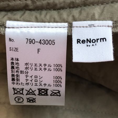  RENORM モッズコート ボア×キルトコンビブルゾン FREEサイズ 790-43005