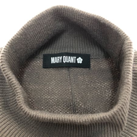  MARY QUANT マリークワント ロングニットワンピース Mサイズ 221-403418-020-3 チャコールグレー