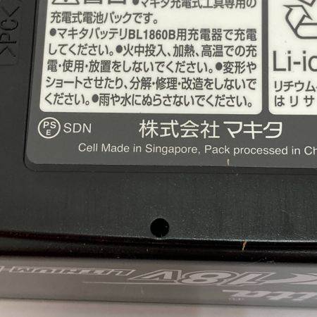  MAKITA マキタ バッテリー　6.0Ah　18V BL1860B
