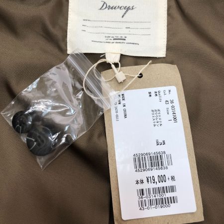  DRWCYS セットアップ 上下セット SIZE 1(S) 36-03141001 ブラウン