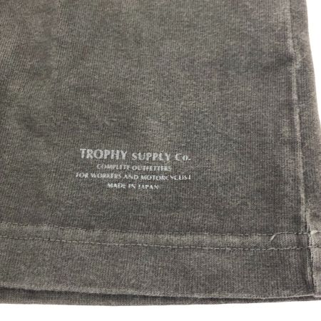  TROPHY CLOTHING トロフィークロージング Tシャツ SIZE M 古着 オリーブ