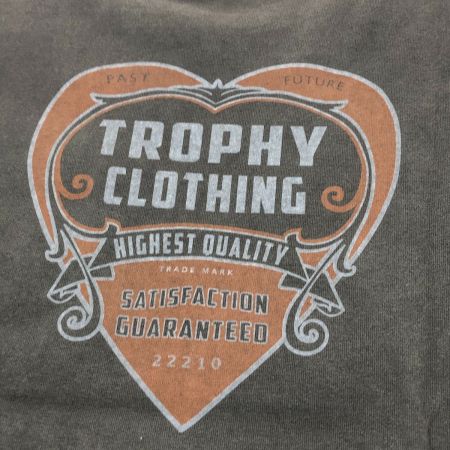  TROPHY CLOTHING トロフィークロージング Tシャツ SIZE M 古着 オリーブ