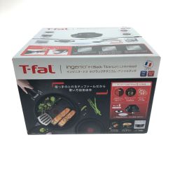□□ T-fal ティファール インジニオ・ネオ IHブラックチタニウム・アンリミテッド セット8 L38992 ブラック Sランク
