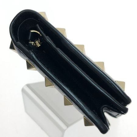  VALENTINO バレンチノ ガラヴァーニ カーフスキン スタッズ 財布（二つ折り） ZW2P0P39BOL ブラック