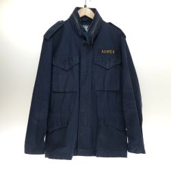 □□ AVIREX アビレックス ミリタリージャケット XLサイズ 6142249 ネイビー Bランク