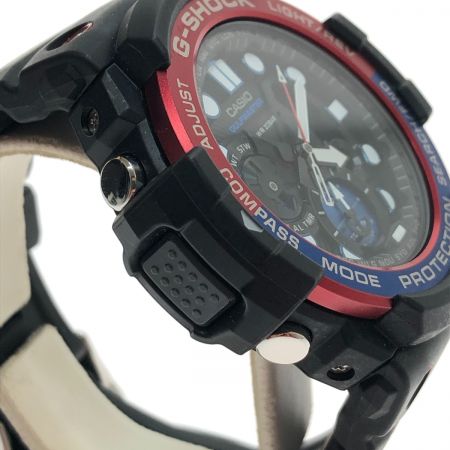  CASIO カシオ デジアナウォッチ GULFMASTER クォーツ GN-1000 ブラック x レッド/ブルー