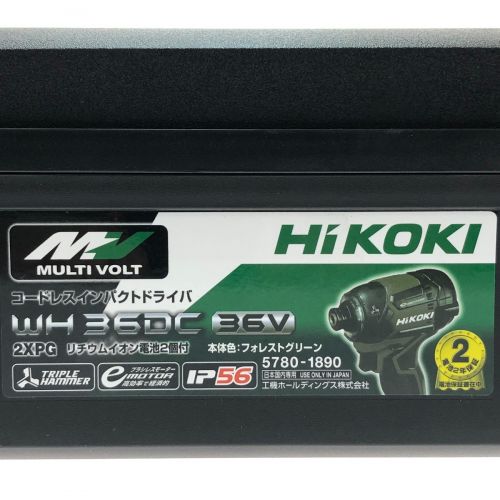 HiKOKI ハイコーキ コードレスインパクトドライバ マルチボルト（36V） WH36DC フォレストグリーン Aランク
