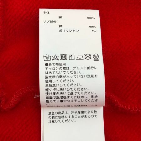  MAISON SPECIAL 2WAYバイブクルーネックスウェット SIZE FREE 21232415311 レッド