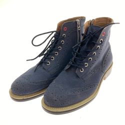 □□ MEN'S BIGI メンズビギ ブーツ　27ｃｍ M0123ESH405 ネイビー Bランク