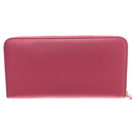  PRADA プラダ ラウンドファスナー 長財布 SAFFIANO METAL IML506 ピンク